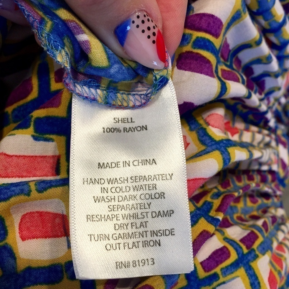 Tracy Reese Geometric Rayon Fit & Flare Dress - Picture 8 of 8